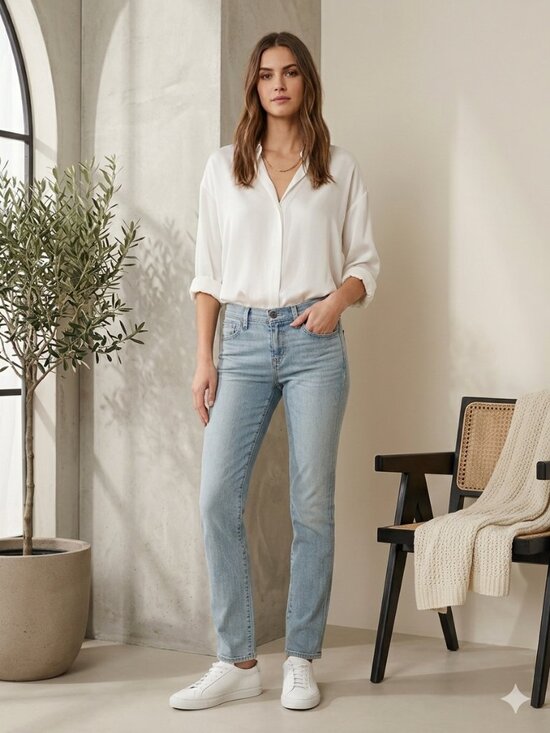 Citizens Of Humanity Pants - Citizens of Humanity Ava Low-Rise Straight Leg Jeans Size 28